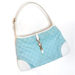 GUCCI GG Logo Canvas & Leather Bag